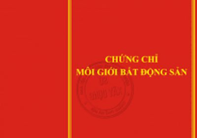 Chứng chỉ môi giới bđs