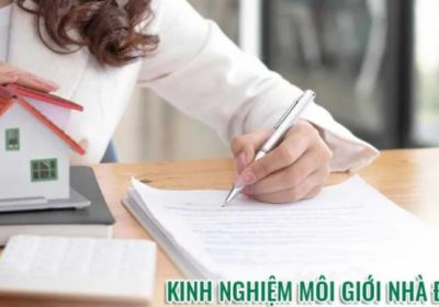 Kinh nghiệm làm môi giới nhà đất